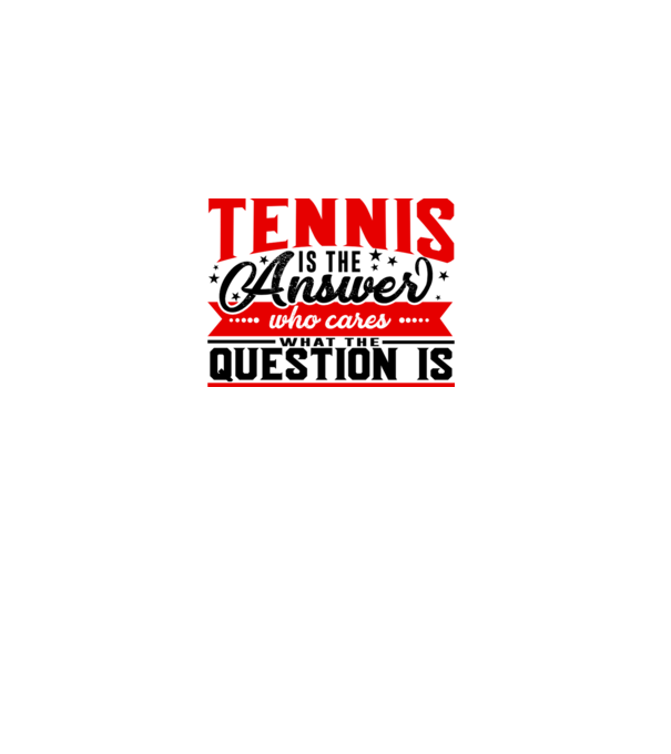 Sport is the answer JUCĂTOR TENIS model alb pe tricou