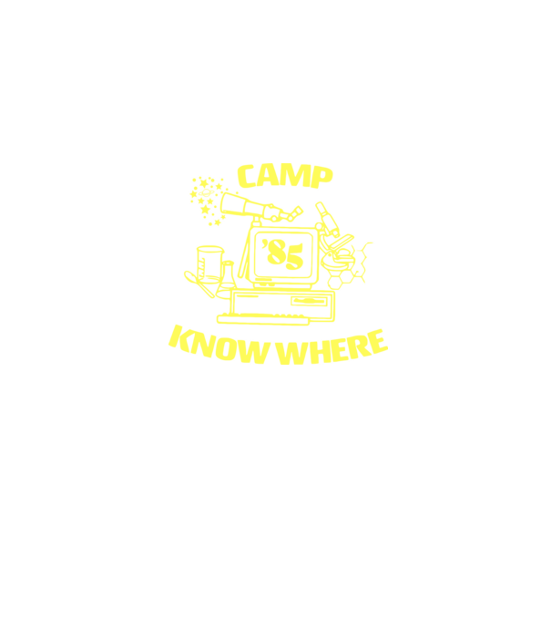 camp nowhere 85 stranger things model albastru jeanși pe tricou