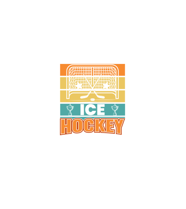 Ice Hockey model negru pe tricou