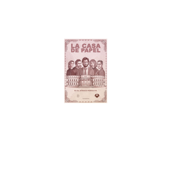 la casa de papel poster model turcoaz pe tricou