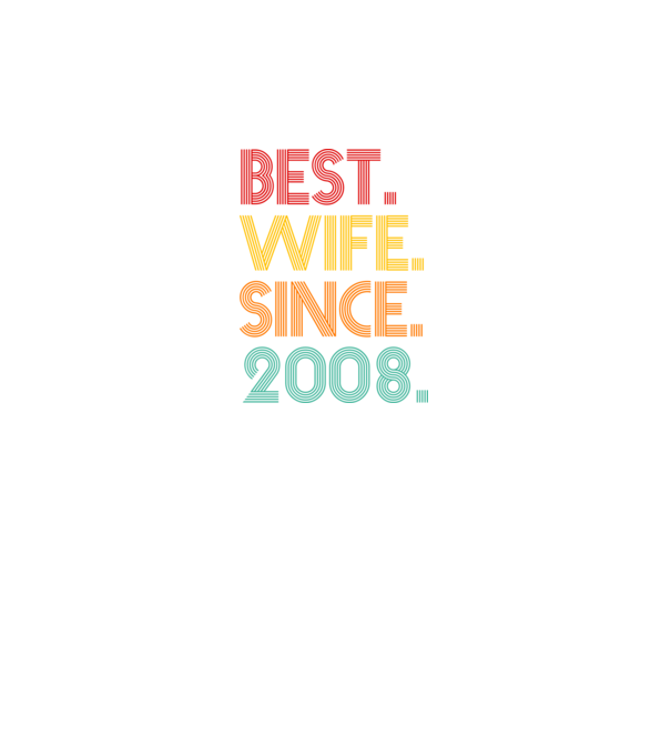 best wife since 2008 retro model gri pe tricou