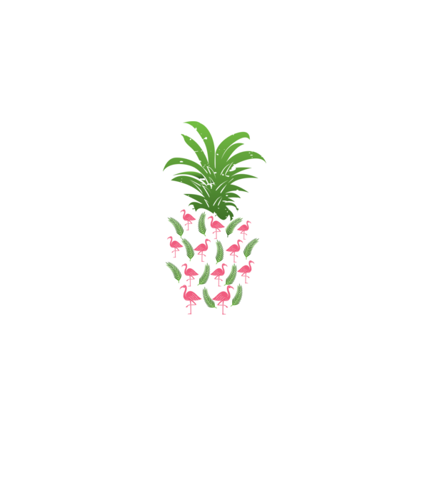 Flamingo ananas model negru pe tricou