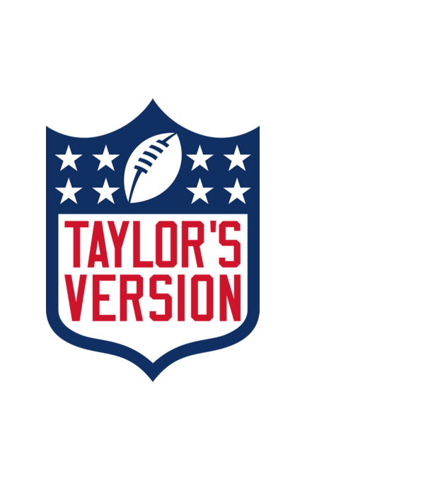 Taylor Swift football logo model alb pe tricou