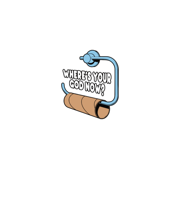 Where's your god now model negru pe tricou
