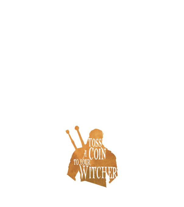 Toss a Coin to your Witcher model albastru închis pe tricou