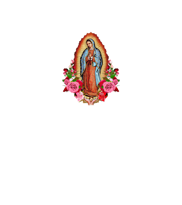 Fecioara Maria model gri închis pe tricou