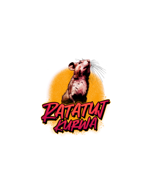 Ratatuj kurwa model roșu pe tricou