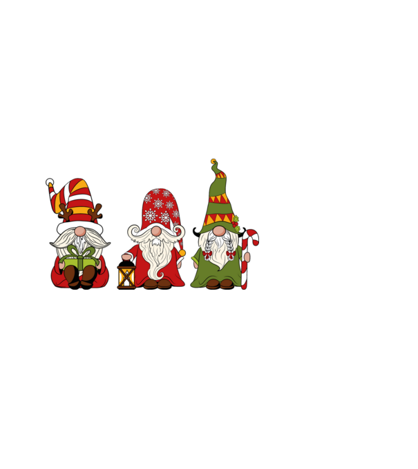 Xmas gnomes 2 model negru pe tricou