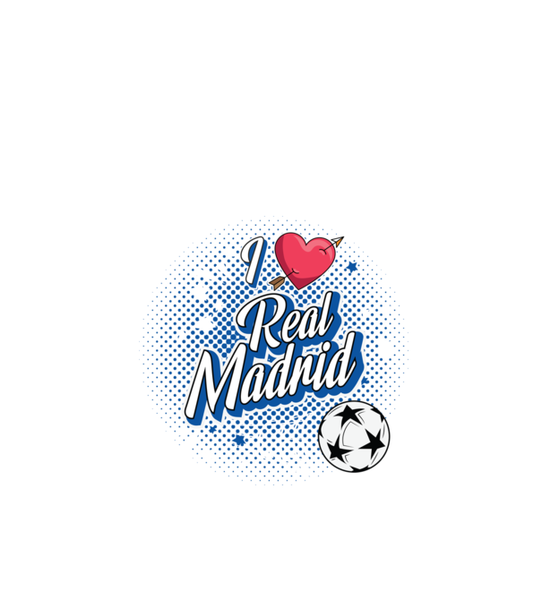 Popart RealMadrid model negru pe tricou