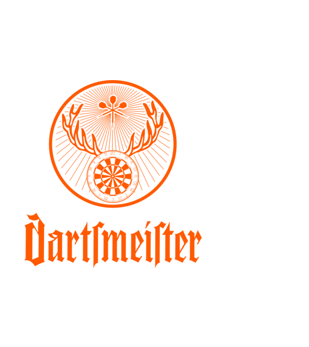 Dartsmeister Dark model negru pe tricou
