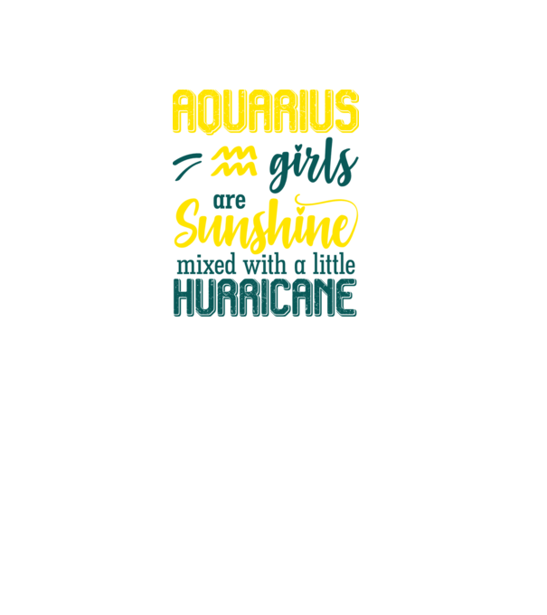 Sunshine with Hurricane AQUARIUS model negru pe tricou