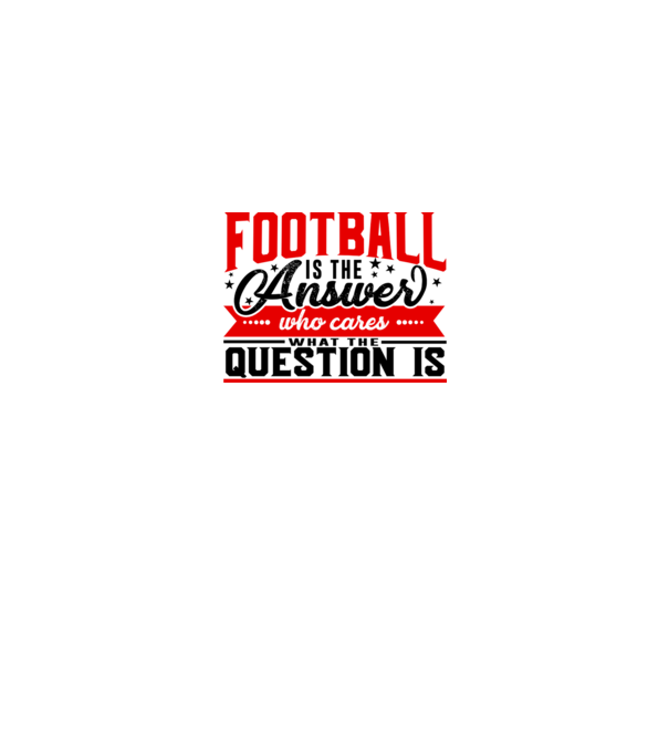 Sport is the answer FOTBALIST model alb pe tricou