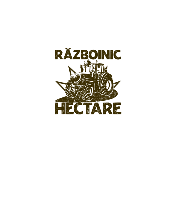 Războinic Hectare model alb pe tricou