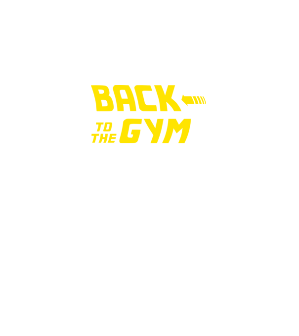 Back to the gym model negru pe tricou