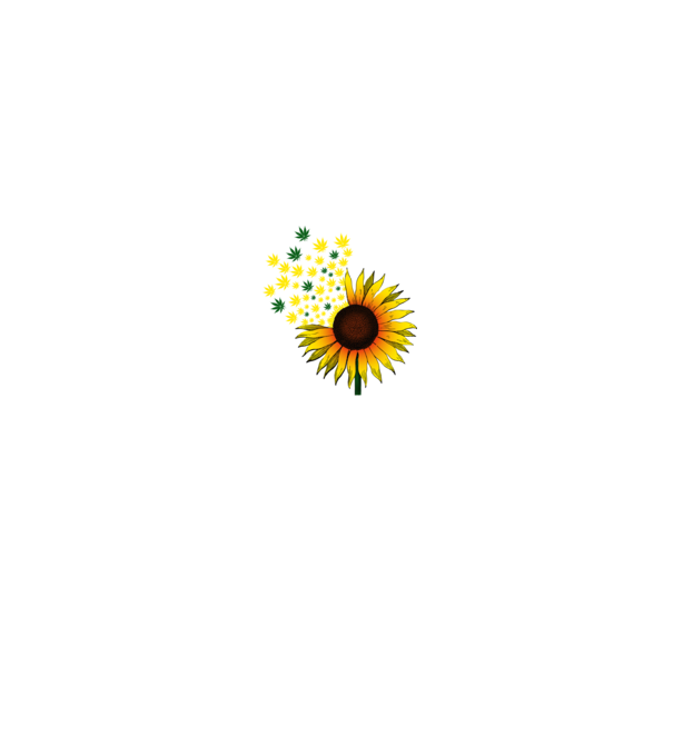 Sunflower Weed model alb pe tricou