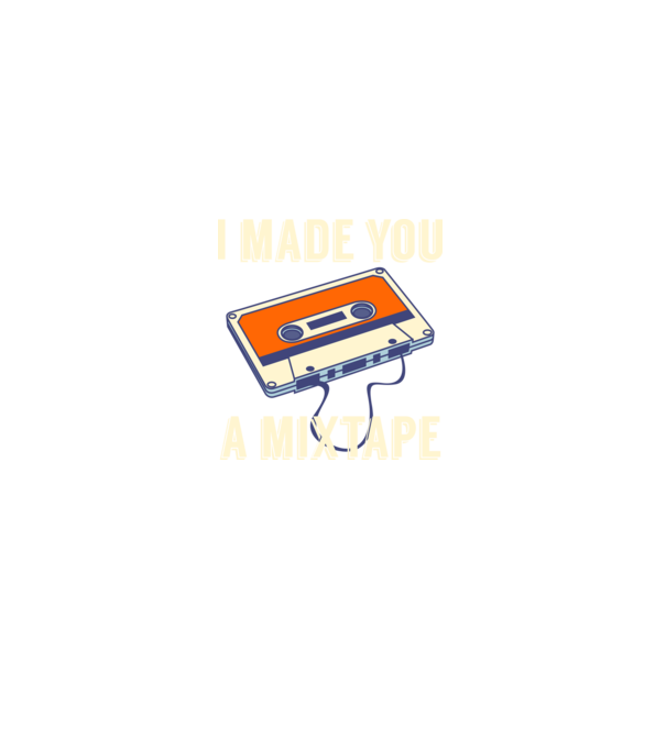 Mixtape model negru pe tricou