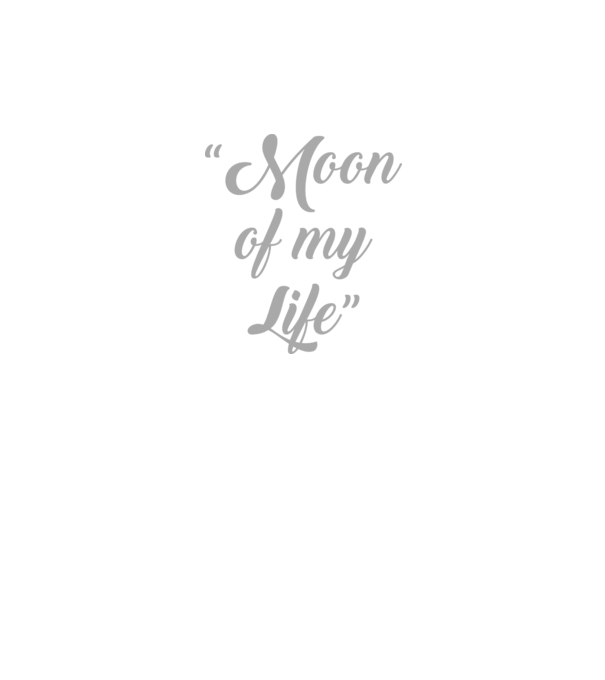 Moon of my life model negru pe tricou