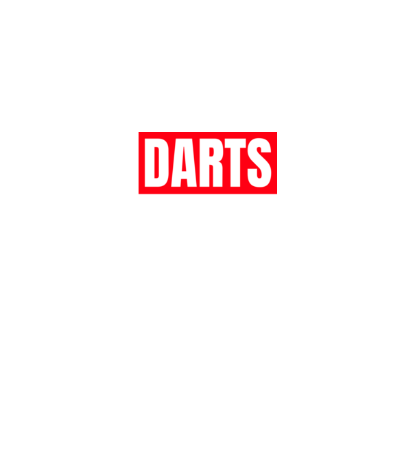DARTS HERO model negru pe tricou