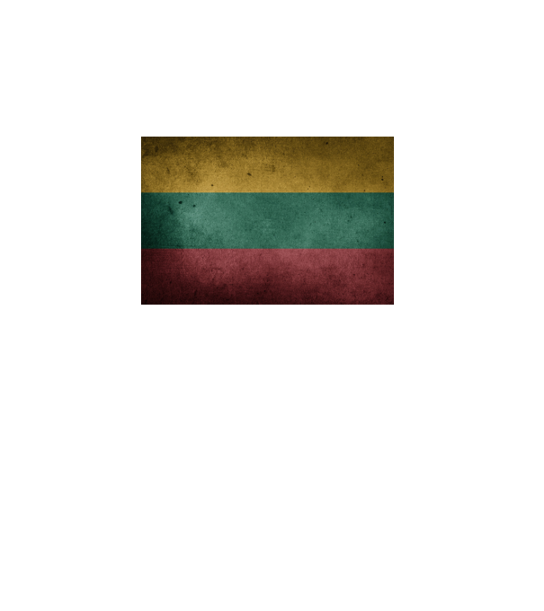 LITHUANIA model turcoaz pe tricou