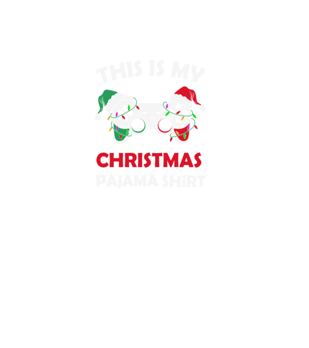 This is my christmas pajama model negru pe tricou