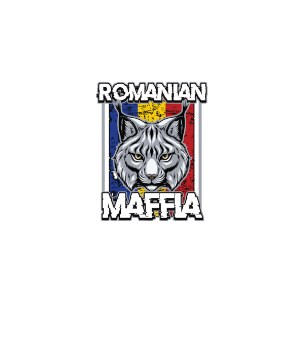 România maffia model negru pe tricou