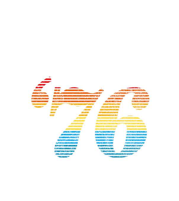 Retro Birthday 1976 model alb pe tricou