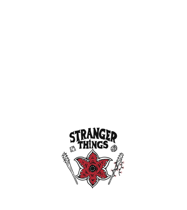 stranger things demogorgon head2 model negru pe tricou
