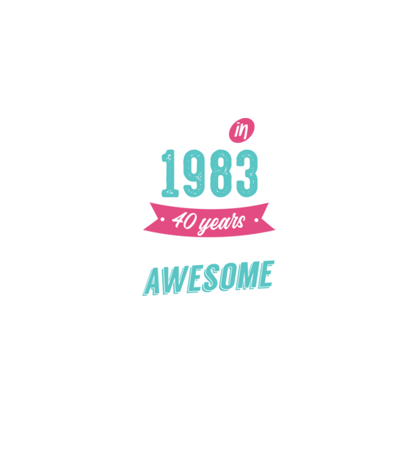 Made in 1983 model negru pe tricou