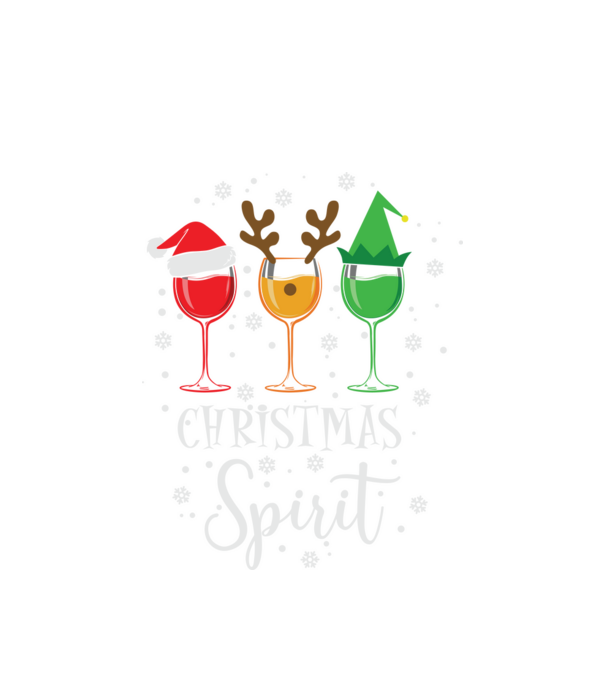 Christmas spirit wine model alb pe tricou