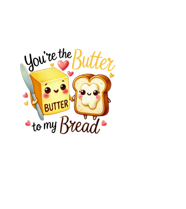 Butter to my Bread model albastru deschis pe tricou