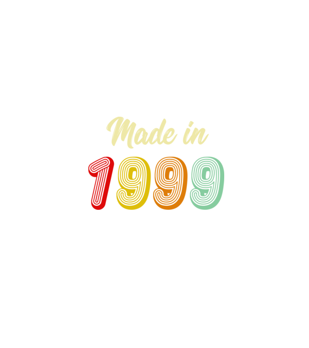 made in 1999 retro model negru pe tricou