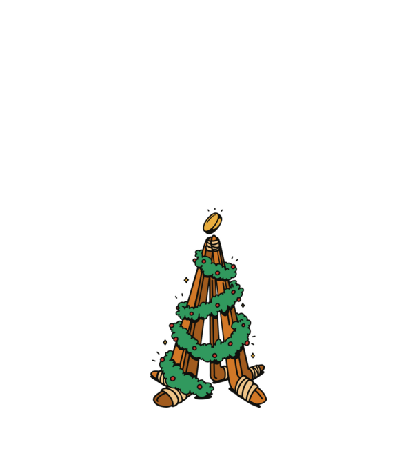 Hockey tree model alb pe tricou