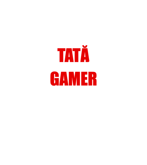 ziua tată noaptea gamer model negru pe tricou