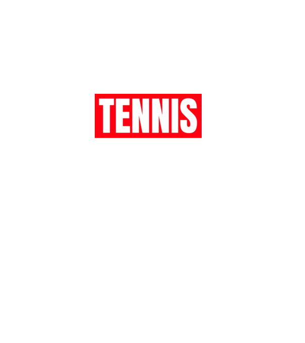 TENNIS HERO model negru pe tricou