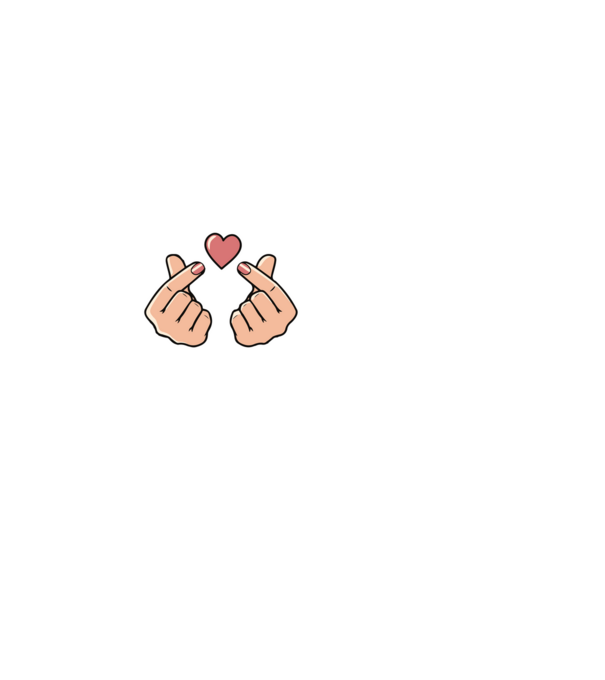 Kpop heartbeat model negru pe tricou