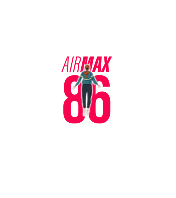 air max 86 stranger things model negru pe tricou