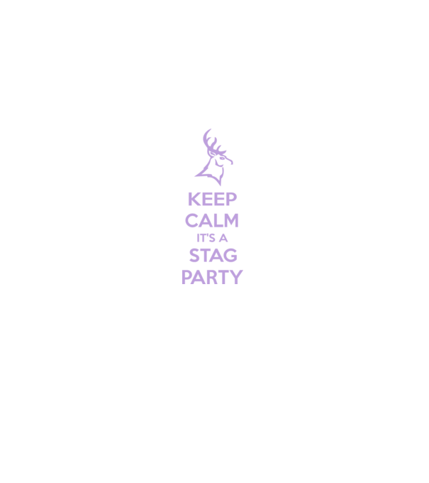 Keep calm stag party on model negru pe tricou