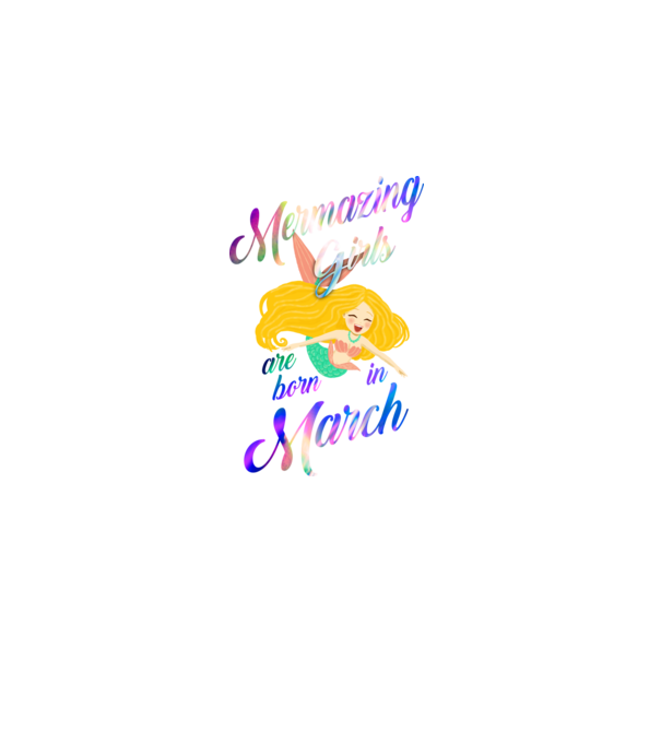 Mermazing girls are born march model negru pe tricou