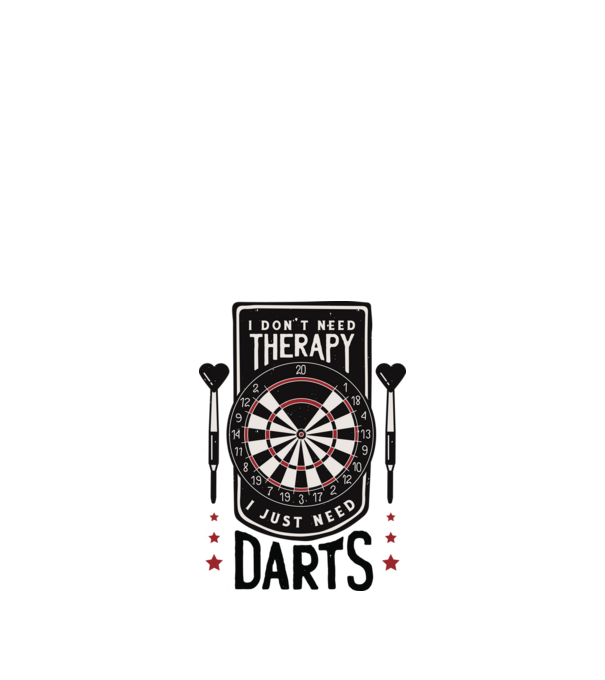 Darts Therapy model nisipiu pe tricou