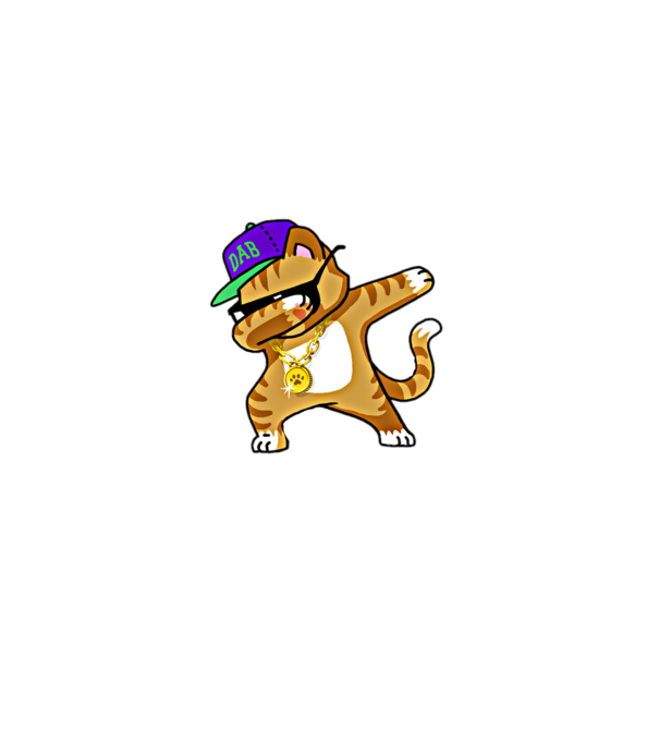 Cool Cat DAB model roșu pe tricou