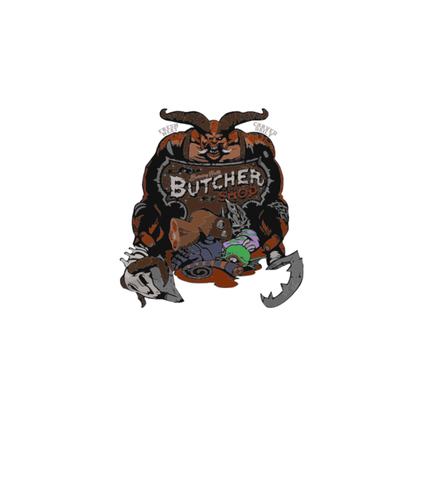 Heroes of the Storm - Butcher (snapsleek) model negru pe tricou