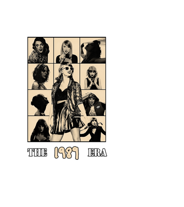 Taylor Swift ERAS peach model negru pe tricou