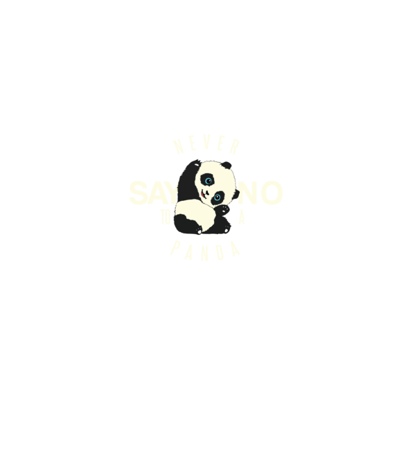 Never say no model negru pe tricou