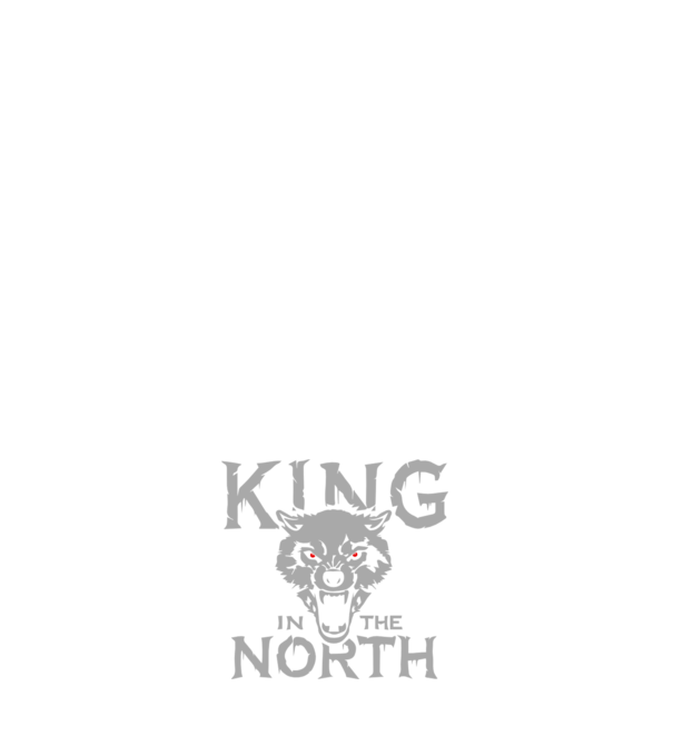 King In The Noth model albastru închis pe tricou