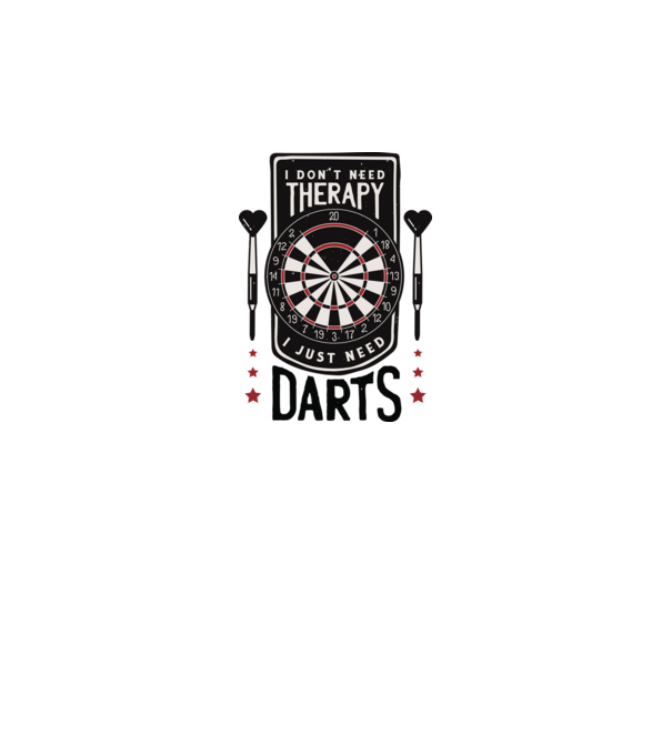 Darts Therapy model gri pe tricou