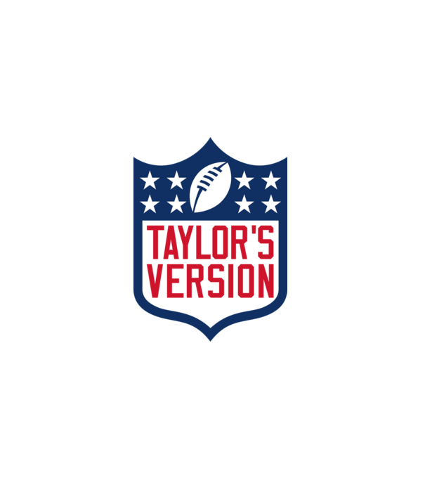 Taylor Swift football logo model alb pe tricou