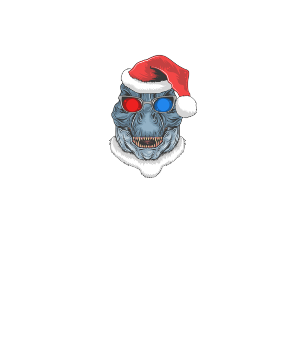 Santasaurus Rex model verde pe tricou