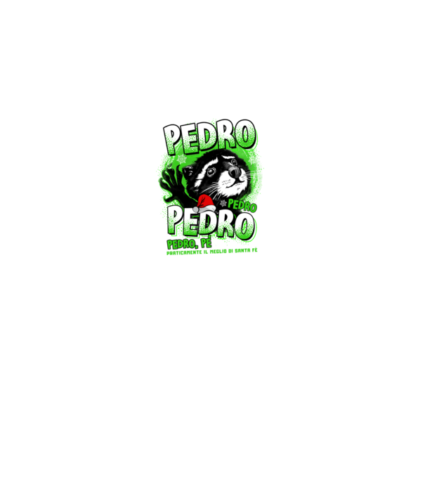 Pedro pedro christmas model negru pe tricou