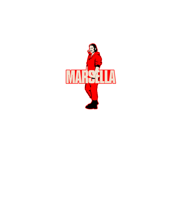 mareille la casa de papel model negru pe tricou
