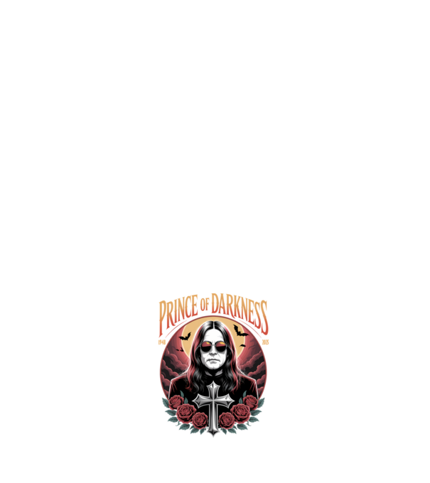 Prince of Darkness model negru pe tricou